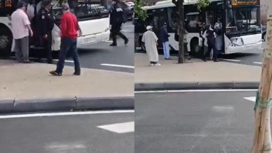 أمن الرباط يدخل على خط نزاع بين شرطية وسائق حافلة للنقل العمومي