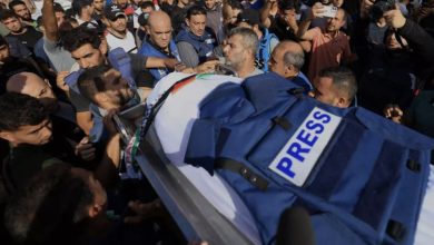 استشهاد 5 صحافيين في غارات إسرائيلية على قطاع غزة
