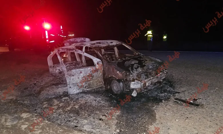 ألسنة النيران تلتهم سيارة خفيفة على مشارف جرسيف