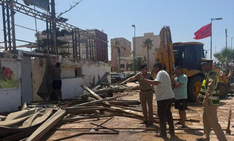 السعيدية .. حملة تطهيرية واسعة ضد العشوائيات واستغلال الملك العام – صور