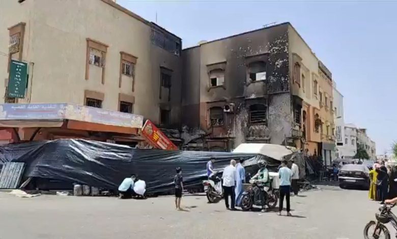 أكادير.. انفجار قنينات غاز يشعل النيران في محلين ويخلّف خسائر مادية جسيمة