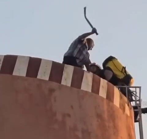 اعتداء خطير على عنصر من الوقاية المدنية خلال محاولة إنقاذ معتصم فوق خزان مائي بضواحي بني ملال