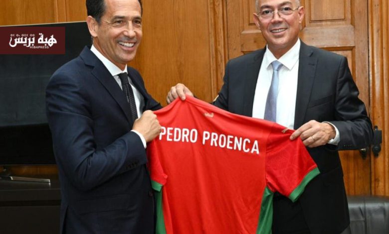 لقجع يستقبل رئيس الإتحاد البرتغالي لكرة القدم