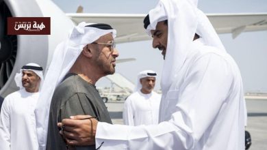 محمد بن زايد يصل الدوحة في زيارة أخوية ويؤكد تضامن الإمارات مع قطر